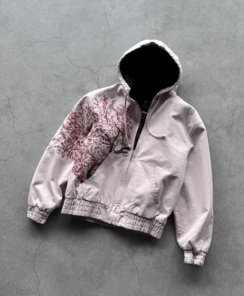 Sweat à capuche surdimensionné avec fermeture éclair pour homme