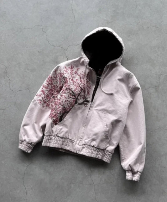 Sweat à capuche surdimensionné avec fermeture éclair pour homme